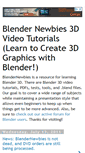 Mobile Screenshot of blendernewbies.blogspot.com