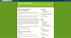 Desktop Screenshot of cheapveggiegourmet.blogspot.com