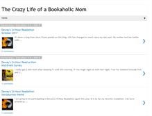 Tablet Screenshot of bookaholicmom.blogspot.com