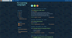 Desktop Screenshot of 4learninglanguages.blogspot.com