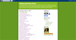 Desktop Screenshot of makingrainbowbaby.blogspot.com