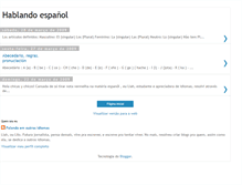 Tablet Screenshot of hablandoespanolbr.blogspot.com