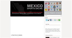 Desktop Screenshot of mexicosports.blogspot.com