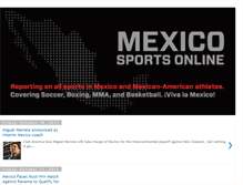 Tablet Screenshot of mexicosports.blogspot.com