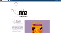 Desktop Screenshot of nozproducoes.blogspot.com