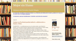 Desktop Screenshot of mejorsinhumo.blogspot.com
