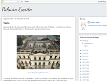 Tablet Screenshot of palavra-escrita.blogspot.com