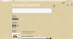 Desktop Screenshot of ecuadorinmediato.blogspot.com