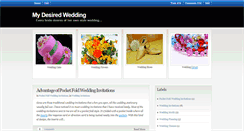 Desktop Screenshot of mydesiredwedding.blogspot.com