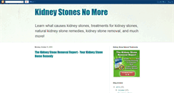Desktop Screenshot of kidneystonesnomore.blogspot.com