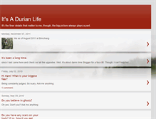 Tablet Screenshot of itsadurianlife.blogspot.com