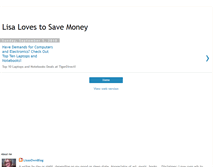 Tablet Screenshot of lisalovestosave.blogspot.com