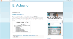 Desktop Screenshot of elactuariofiecs.blogspot.com