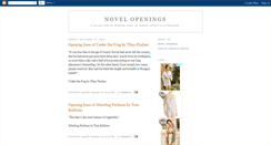 Desktop Screenshot of novelopenings.blogspot.com