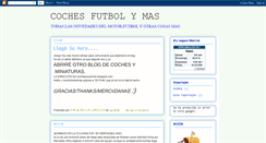 Desktop Screenshot of cochesfutbolymas.blogspot.com