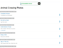 Tablet Screenshot of animalcrossingphotos.blogspot.com