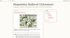 Desktop Screenshot of hispanisticamedieval.blogspot.com