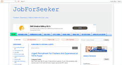 Desktop Screenshot of jobforseeker.blogspot.com