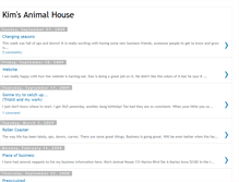 Tablet Screenshot of kimsanimalhouse.blogspot.com