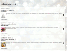 Tablet Screenshot of basia86-naturalnie.blogspot.com