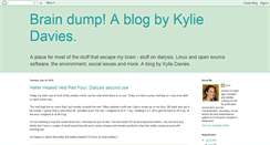 Desktop Screenshot of kyliebraindump.blogspot.com