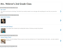 Tablet Screenshot of mrswolevers2ndgrade.blogspot.com