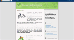 Desktop Screenshot of annuaireduchantprenatal.blogspot.com