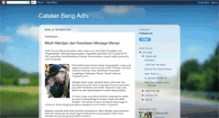 Desktop Screenshot of catatanbangadhi.blogspot.com