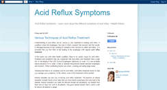 Desktop Screenshot of acidrefluxsymptomsx.blogspot.com