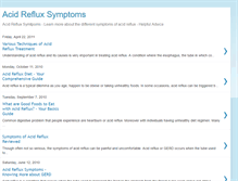 Tablet Screenshot of acidrefluxsymptomsx.blogspot.com