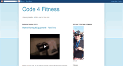 Desktop Screenshot of code4fitness.blogspot.com