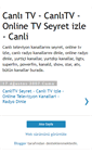 Mobile Screenshot of canlitv-canli-tv.blogspot.com