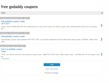 Tablet Screenshot of coupons-godaddy.blogspot.com