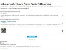 Tablet Screenshot of mymobiledogrooming.blogspot.com