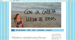 Desktop Screenshot of conlacabezallenadeideas.blogspot.com