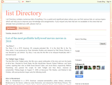 Tablet Screenshot of listsdirectory.blogspot.com