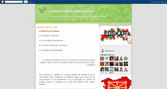 Desktop Screenshot of diasporavascainternacional.blogspot.com