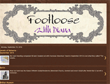 Tablet Screenshot of footloosewithdiana.blogspot.com