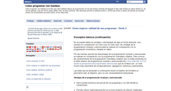 Desktop Screenshot of comoprogramarcongambas.blogspot.com