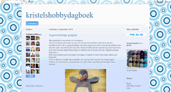 Desktop Screenshot of kristelshobbydagboek.blogspot.com