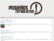 Tablet Screenshot of pequefutbolistos.blogspot.com