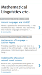 Mobile Screenshot of mathematicallinguistics.blogspot.com