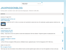 Tablet Screenshot of javapassionblog.blogspot.com
