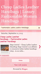 Mobile Screenshot of cheap-ladies-leather-luxury-handbags.blogspot.com