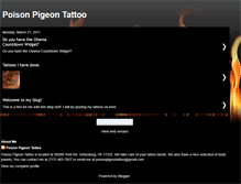 Tablet Screenshot of poisonpigeontattoo.blogspot.com