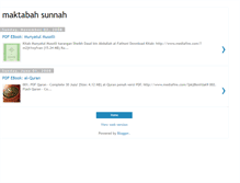 Tablet Screenshot of maktabahsunnah.blogspot.com