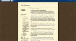 Desktop Screenshot of job-hunter-club.blogspot.com