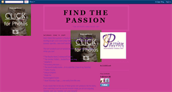 Desktop Screenshot of findthepassion.blogspot.com