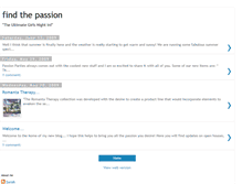 Tablet Screenshot of findthepassion.blogspot.com