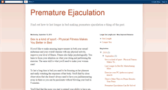 Desktop Screenshot of prematureejaculating.blogspot.com